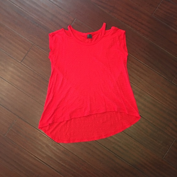 Anthropologie Open Shoulder Tee - Picture 5 of 6